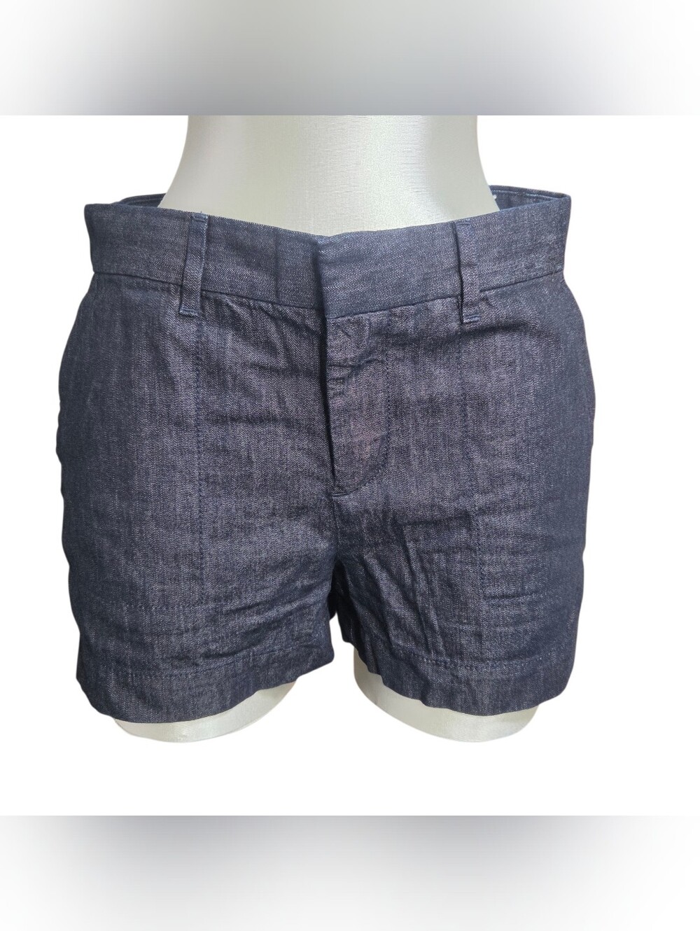 LOFT Indigo Denim-Look Women's Tailored Shorts. Size 4